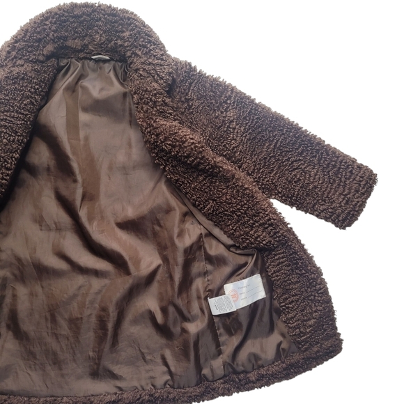 Wonder Nation Brown Teddy Jacket Size XS (4-5) - Picture 3 of 5